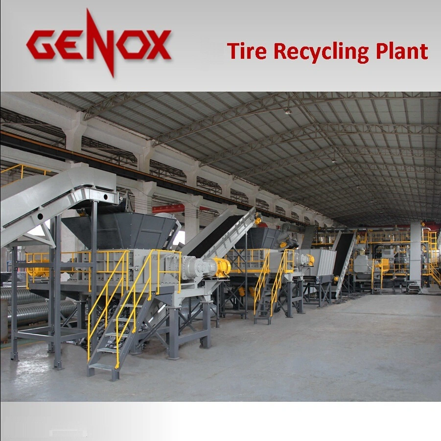 Waste Tyre Plastic Recycling Machinery Machine Tire Crusher Production Line Rubber Crumb Grinding Machine Equipment Tire Shredder